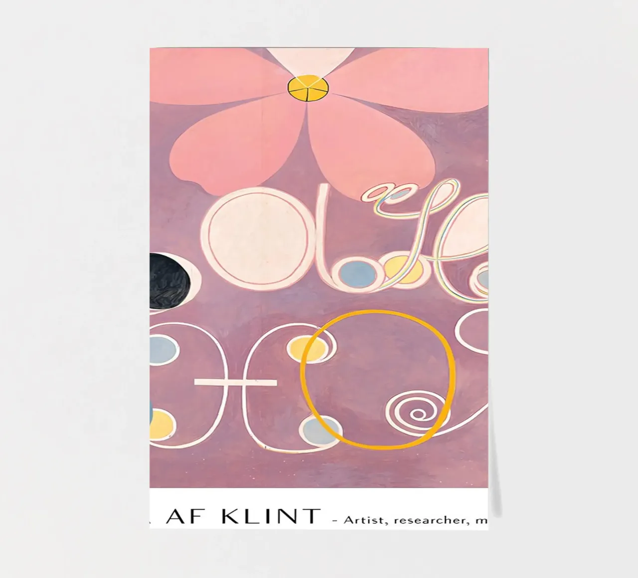 Hilma af Klint The Ten Largest No. 5 Adulthood Poster sticker sheet by homdeco