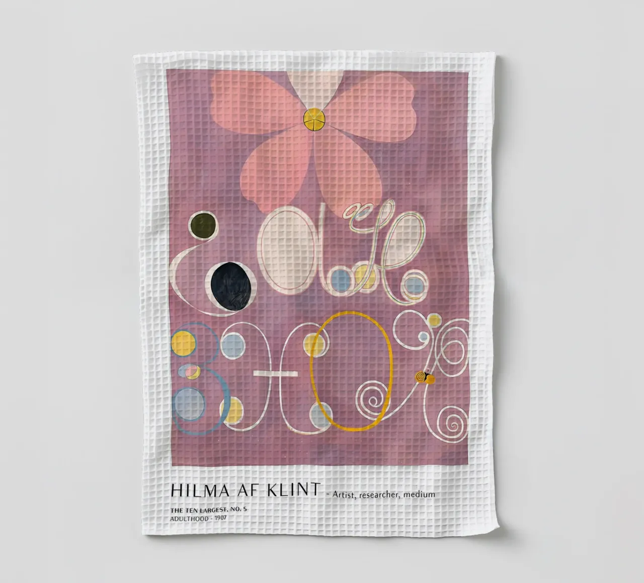 Hilma af Klint Les dix plus grands n° 5 Affiche de l'âge adulte torchon de homdeco