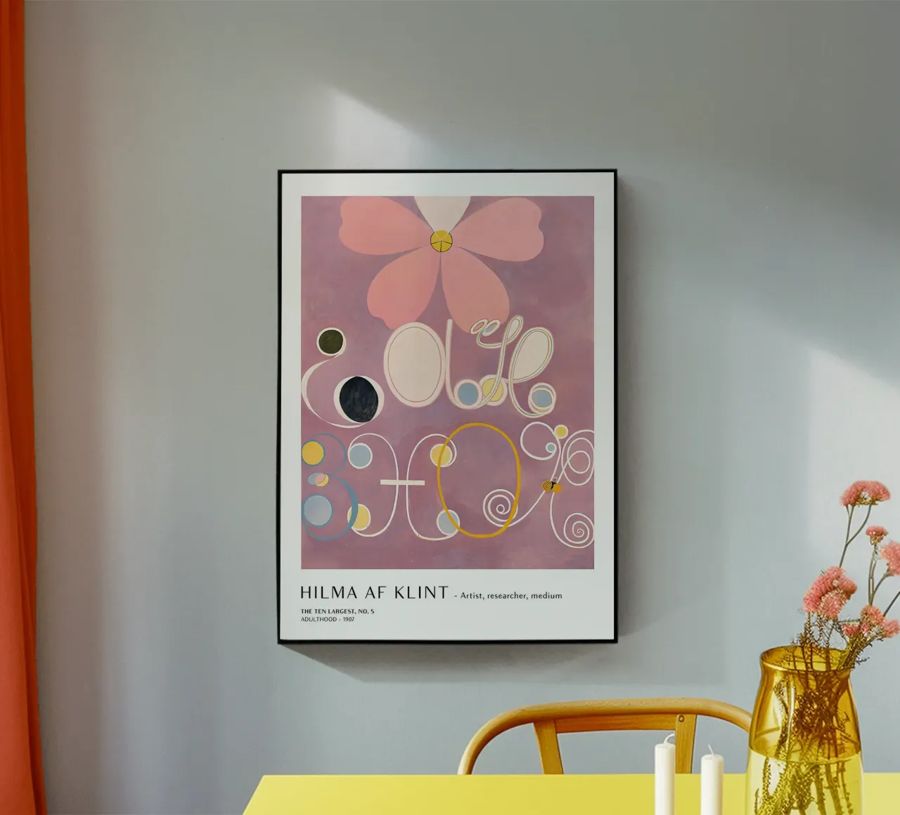 Hilma af Klint Les dix plus grands n° 5 Affiche de l'âge adulte plexiglas de homdeco