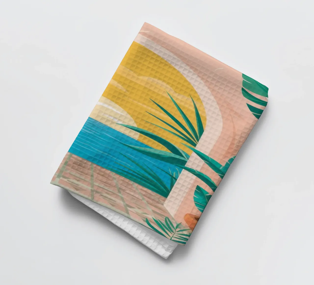 Vue côtière en arc de cercle torchon de Veil Maya