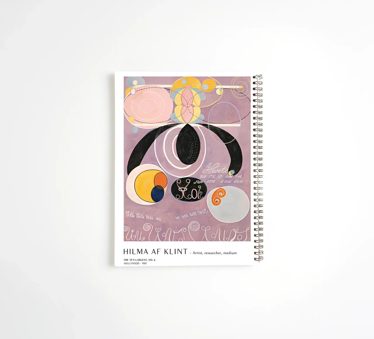 Hilma af Klint The Ten Largest No. 6 Adulthood Poster spiral notebook by homdeco