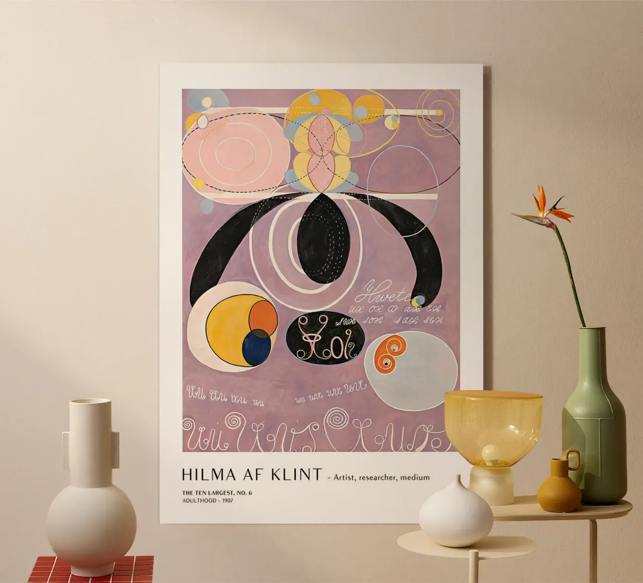 Hilma af Klint The Ten Largest No. 6 Adulthood Poster acrylic glass by homdeco