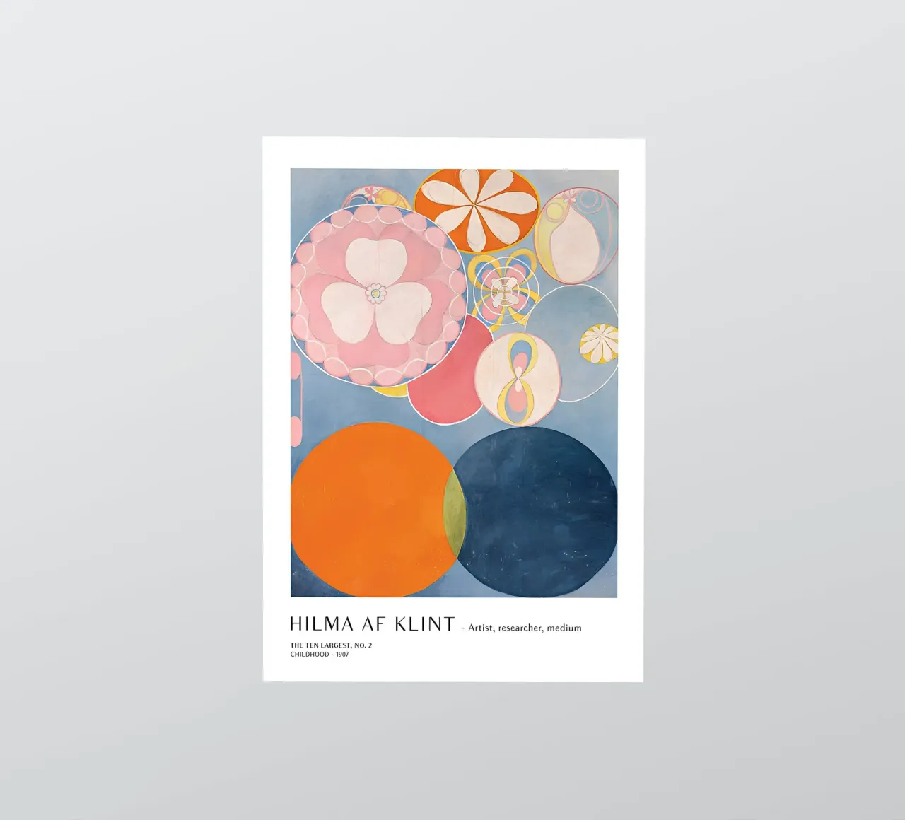Hilma af Klint I dieci più grandi n. 2 Poster per l'infanzia adesivo da homdeco