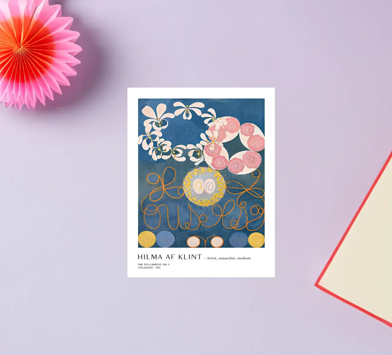 Hilma af Klint I dieci più grandi manifesti per l'infanzia n. 1 adesivo da homdeco