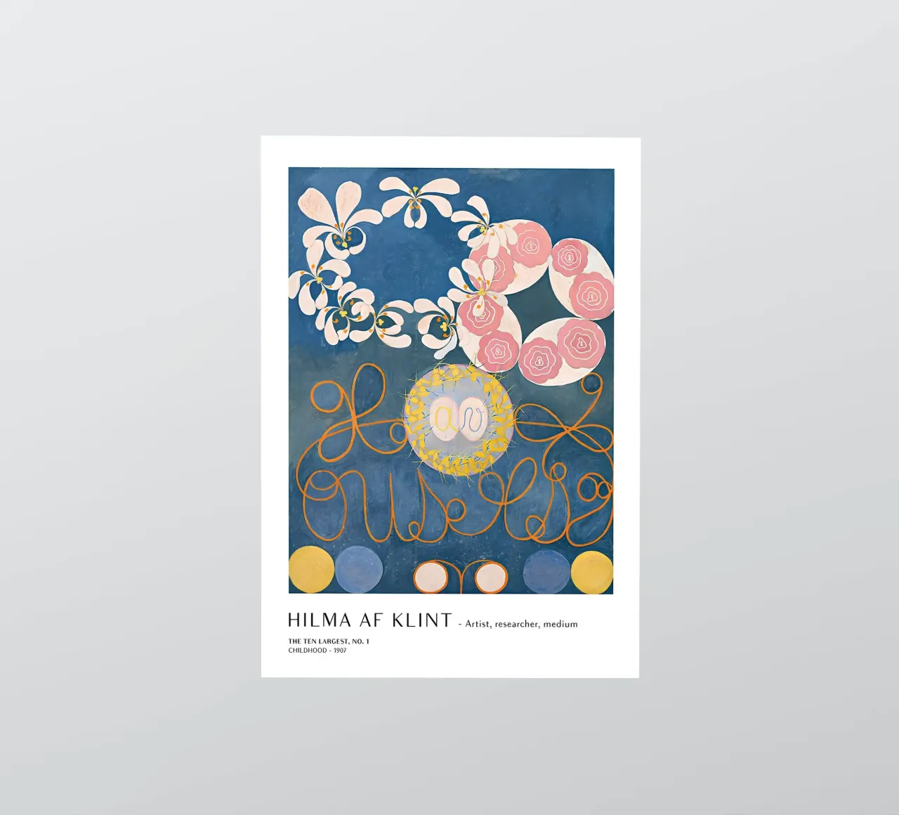 Hilma af Klint I dieci più grandi manifesti per l'infanzia n. 1 adesivo da homdeco