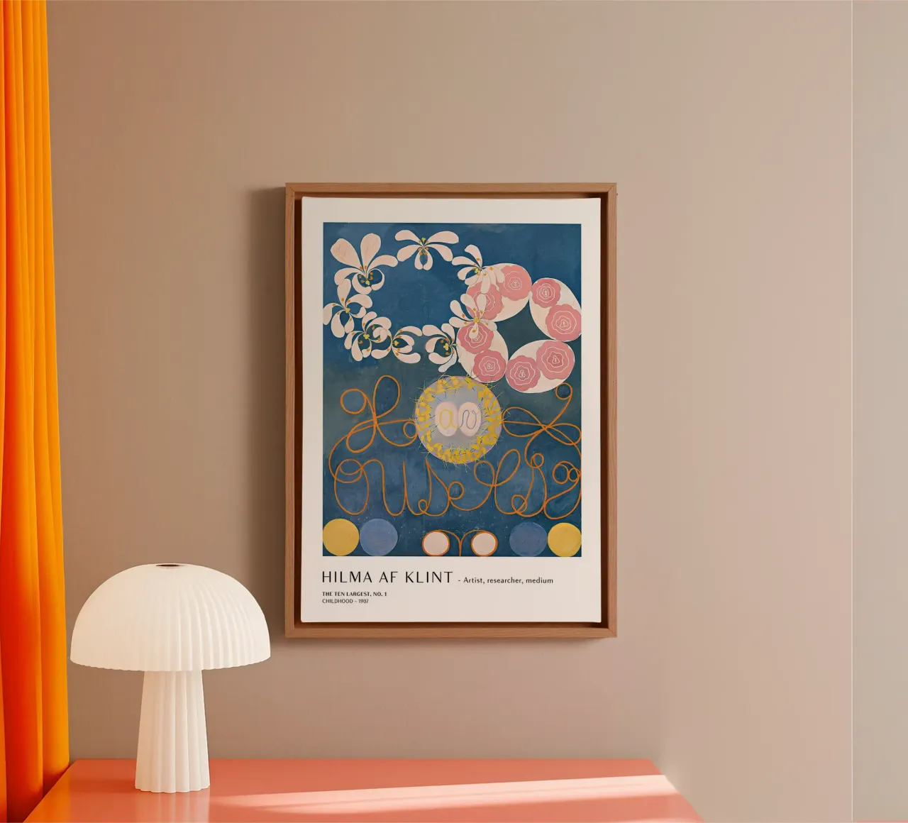 Hilma af Klint I dieci più grandi manifesti per l'infanzia n. 1 tela da homdeco