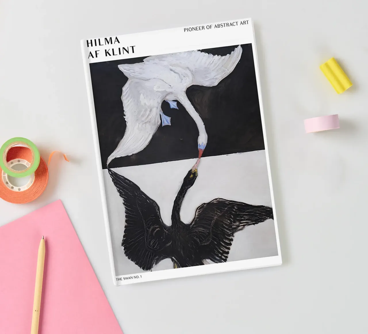 Hilma af Klint Der Schwan Nr. 1 Abstrakter Dualismus Druck Notizbuch von homdeco