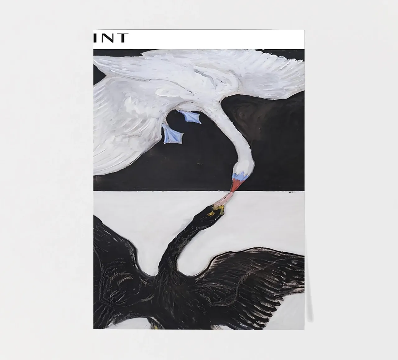 Hilma af Klint The Swan No. 1 Abstract Dualism Print sticker sheet by homdeco