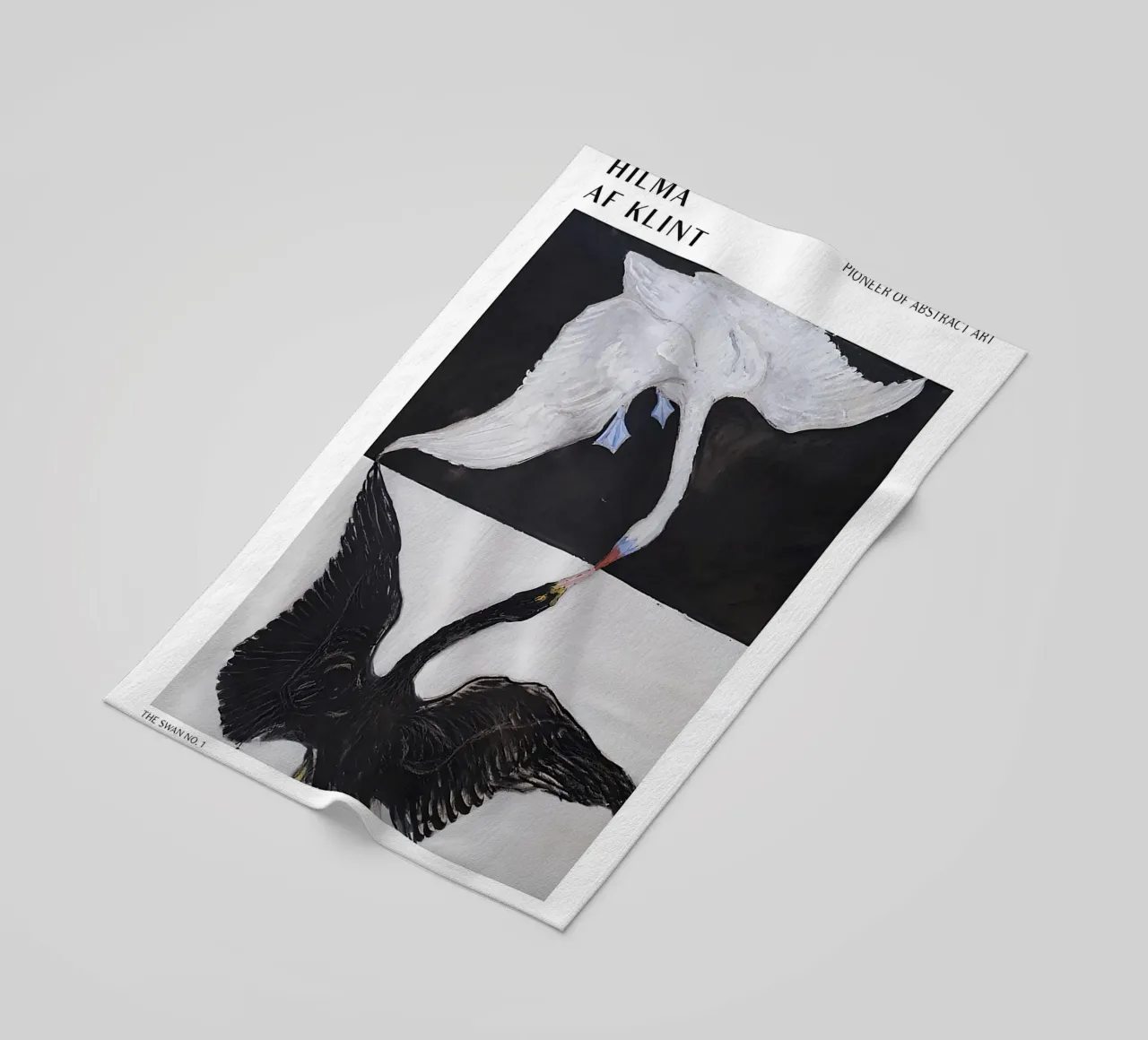 Hilma af Klint The Swan No. 1 Abstract Dualism Print beach towel by homdeco