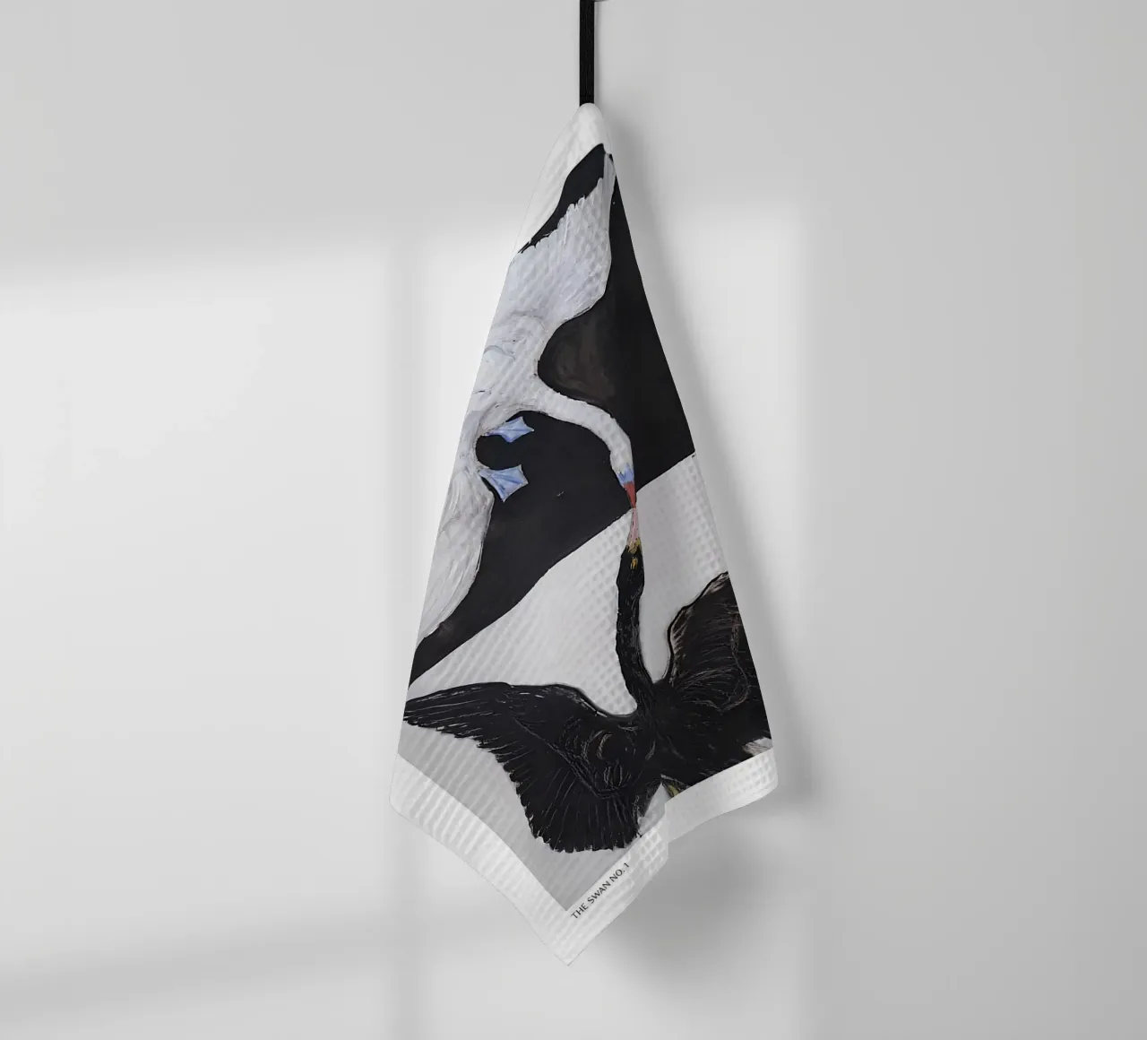 Hilma af Klint The Swan No. 1 Abstract Dualism Print tea towel by homdeco