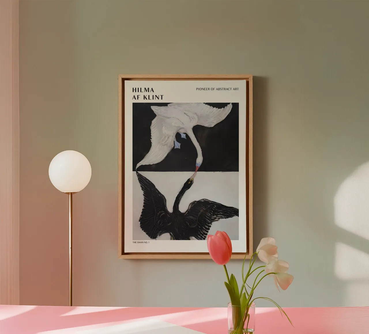 Hilma af Klint Il cigno n. 1 Stampa Dualismo astratto tela da homdeco