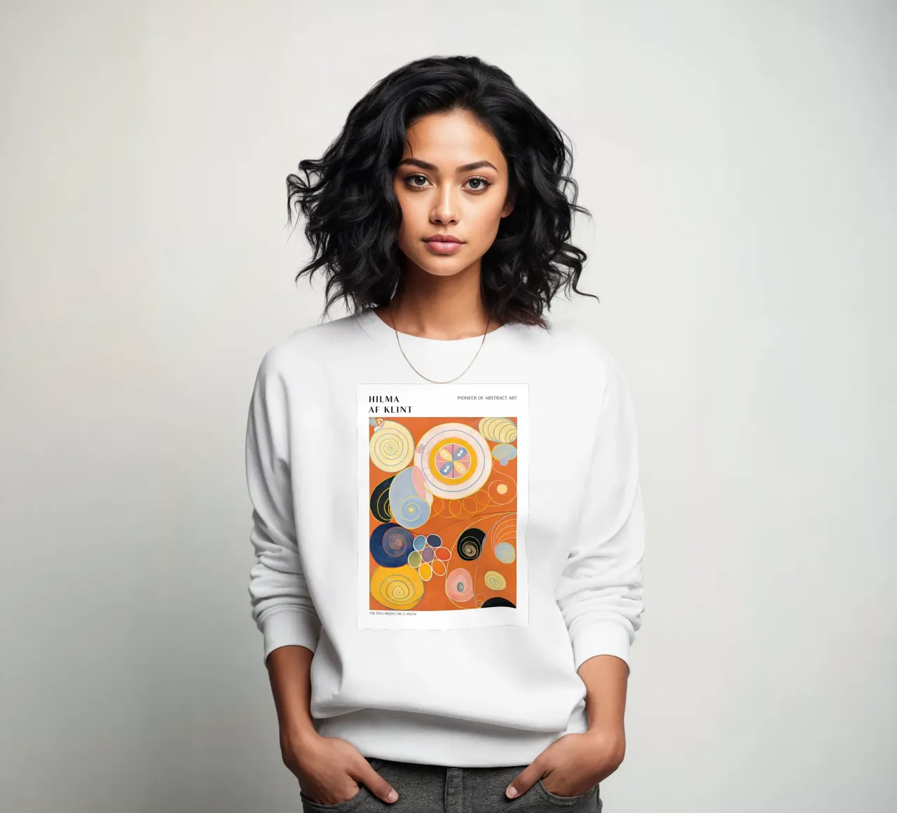 Hilma af Klint I dieci più grandi n. 3 Poster per i giovani felpa da homdeco