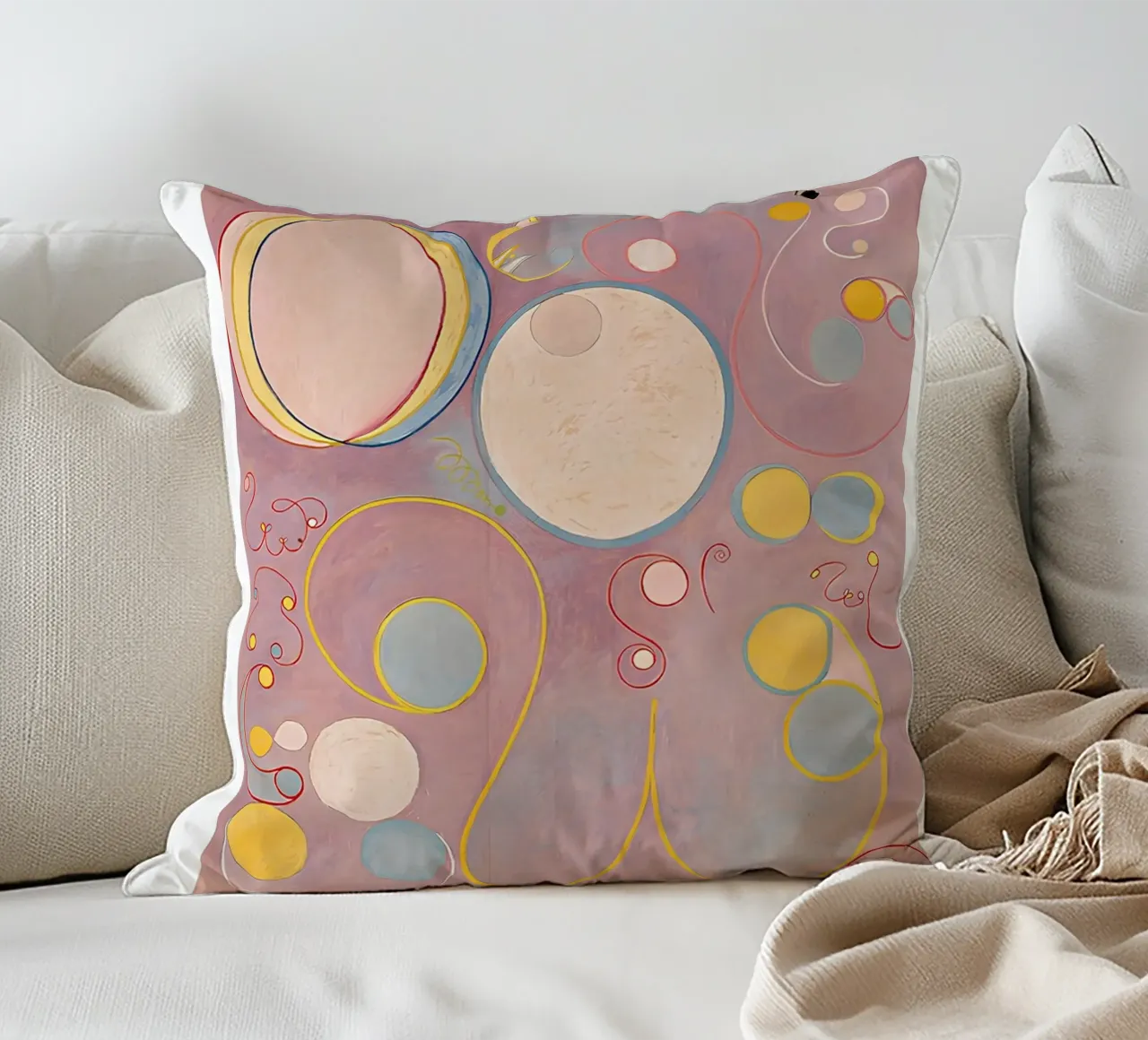 Hilma af Klint I dieci più grandi n. 8 Poster dell'età adulta cuscino da homdeco