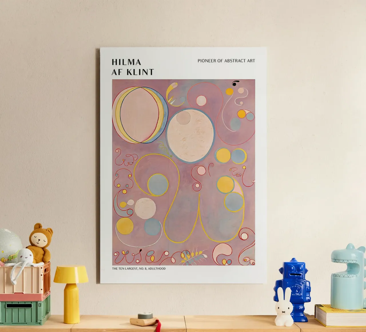 Hilma af Klint Die Zehn Größten Nr. 8 Poster zum Erwachsensein Forex-Platte von homdeco