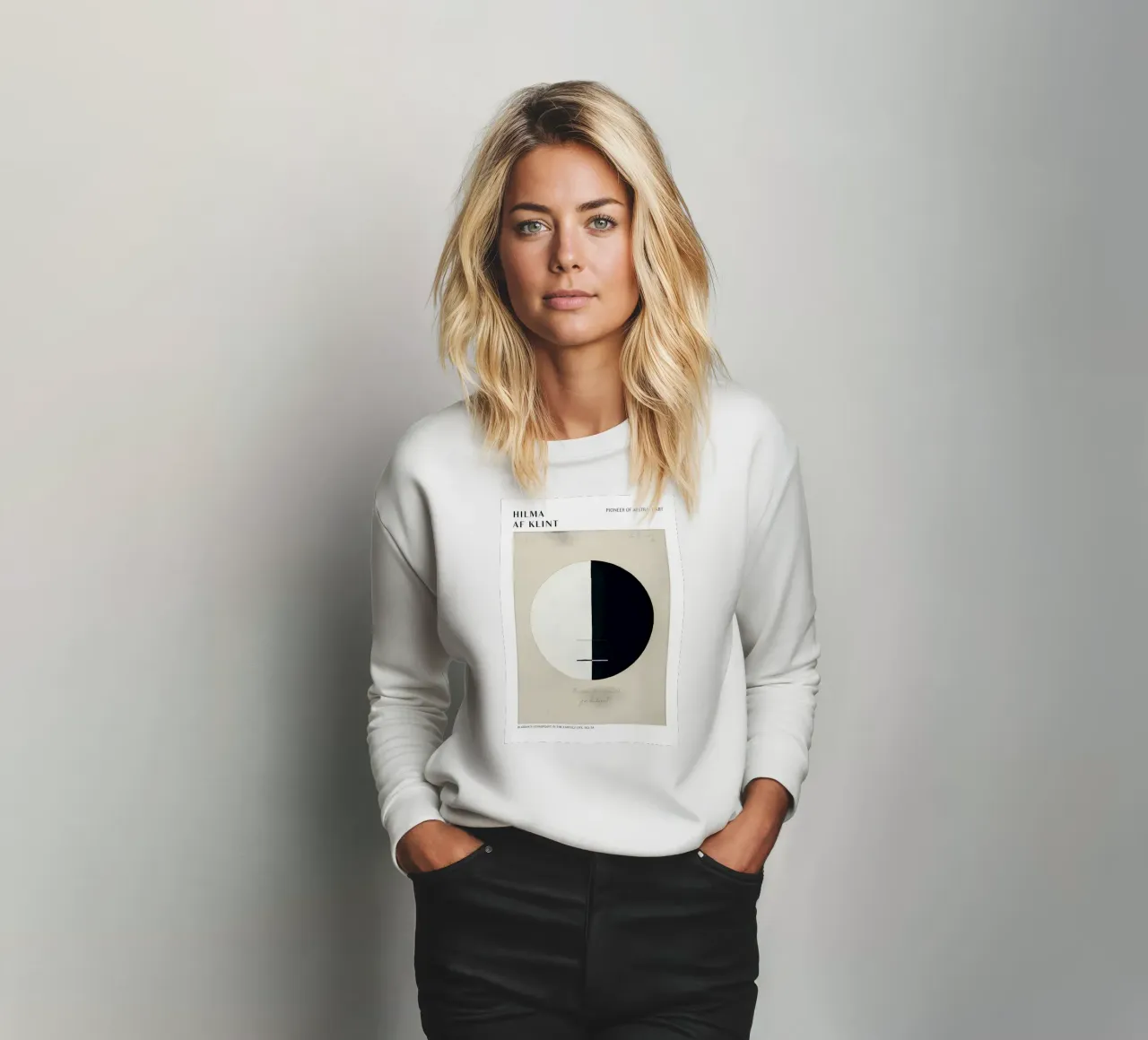 Hilma af Klint Impression abstraite "Buddha's Standpoint" (point de vue de Bouddha) sweat de homdeco