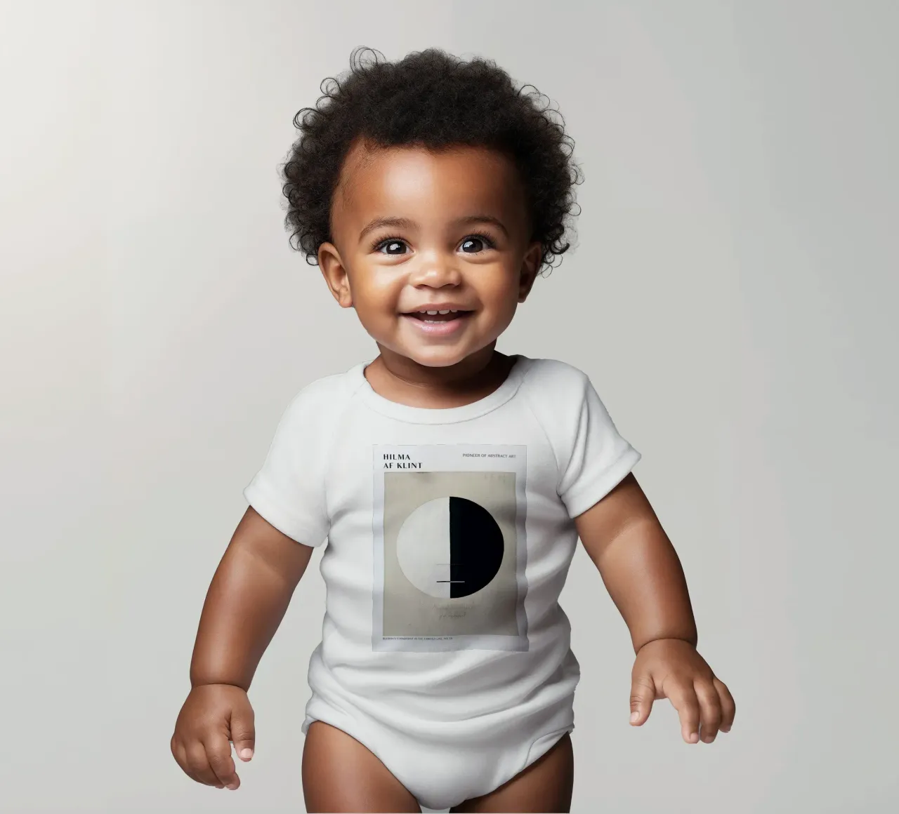 Hilma af Klint Impression abstraite "Buddha's Standpoint" (point de vue de Bouddha) body bébé de homdeco