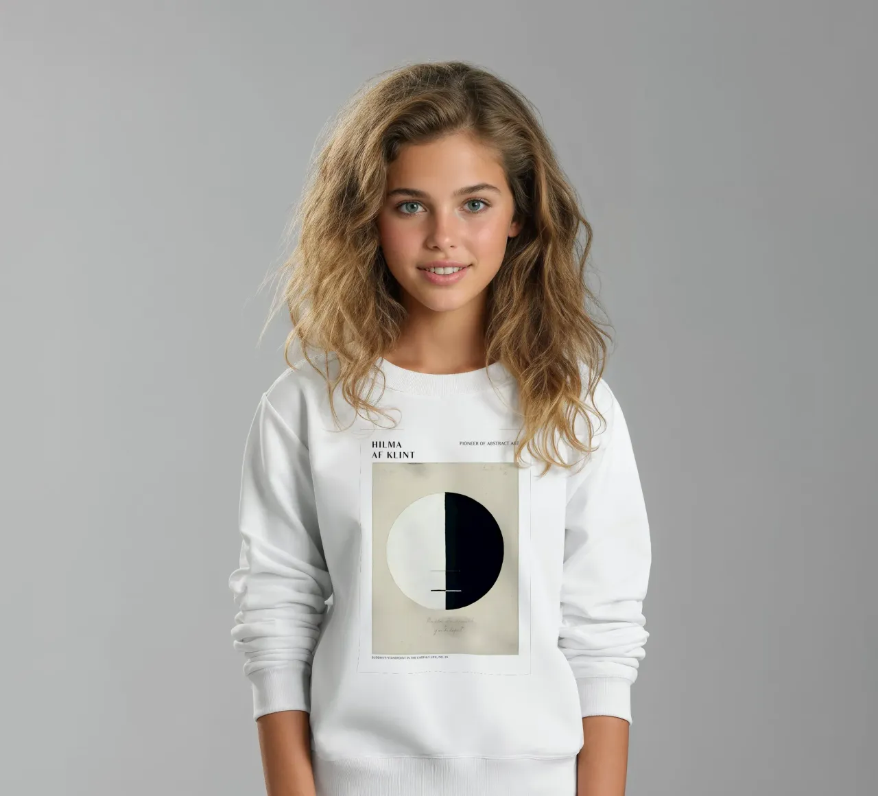 Hilma af Klint Impression abstraite "Buddha's Standpoint" (point de vue de Bouddha) sweat enfant de homdeco