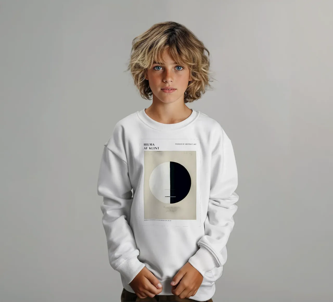 Hilma af Klint Impression abstraite "Buddha's Standpoint" (point de vue de Bouddha) sweat enfant de homdeco