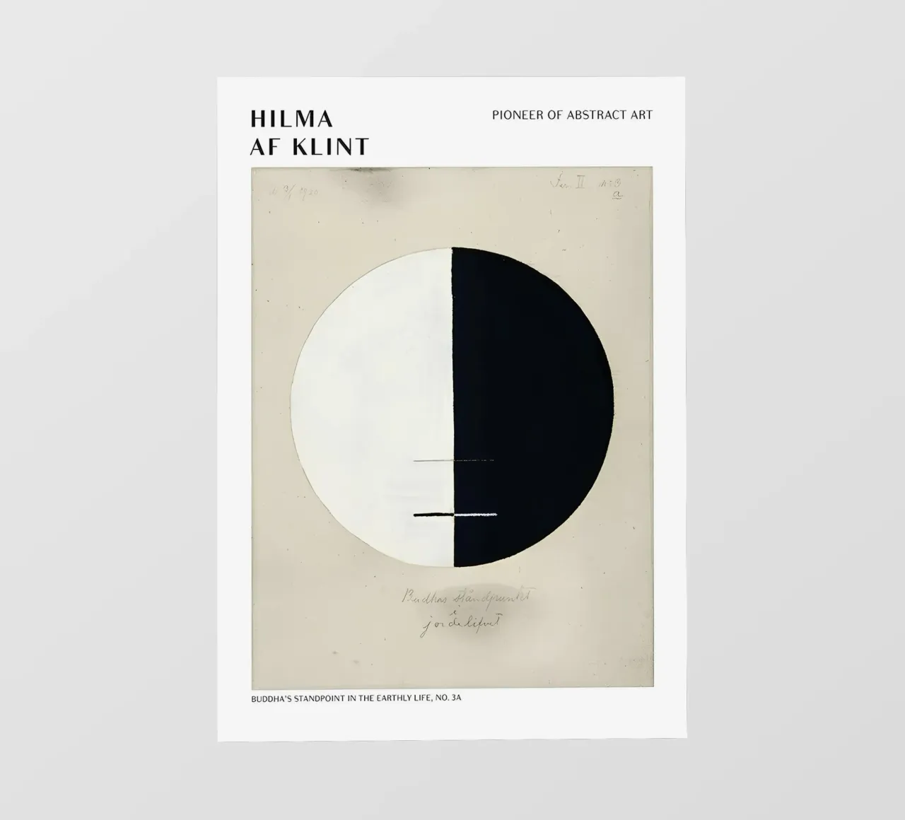 Stampa astratta Hilma af Klint Buddha's Standpoint pellicola backlit da homdeco