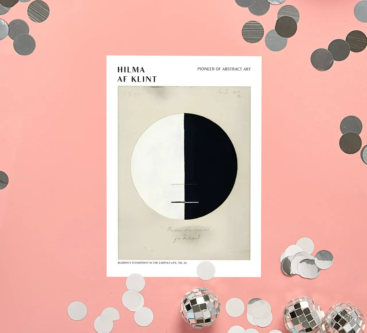 Hilma af Klint Impression abstraite "Buddha's Standpoint" (point de vue de Bouddha) autocollant de homdeco