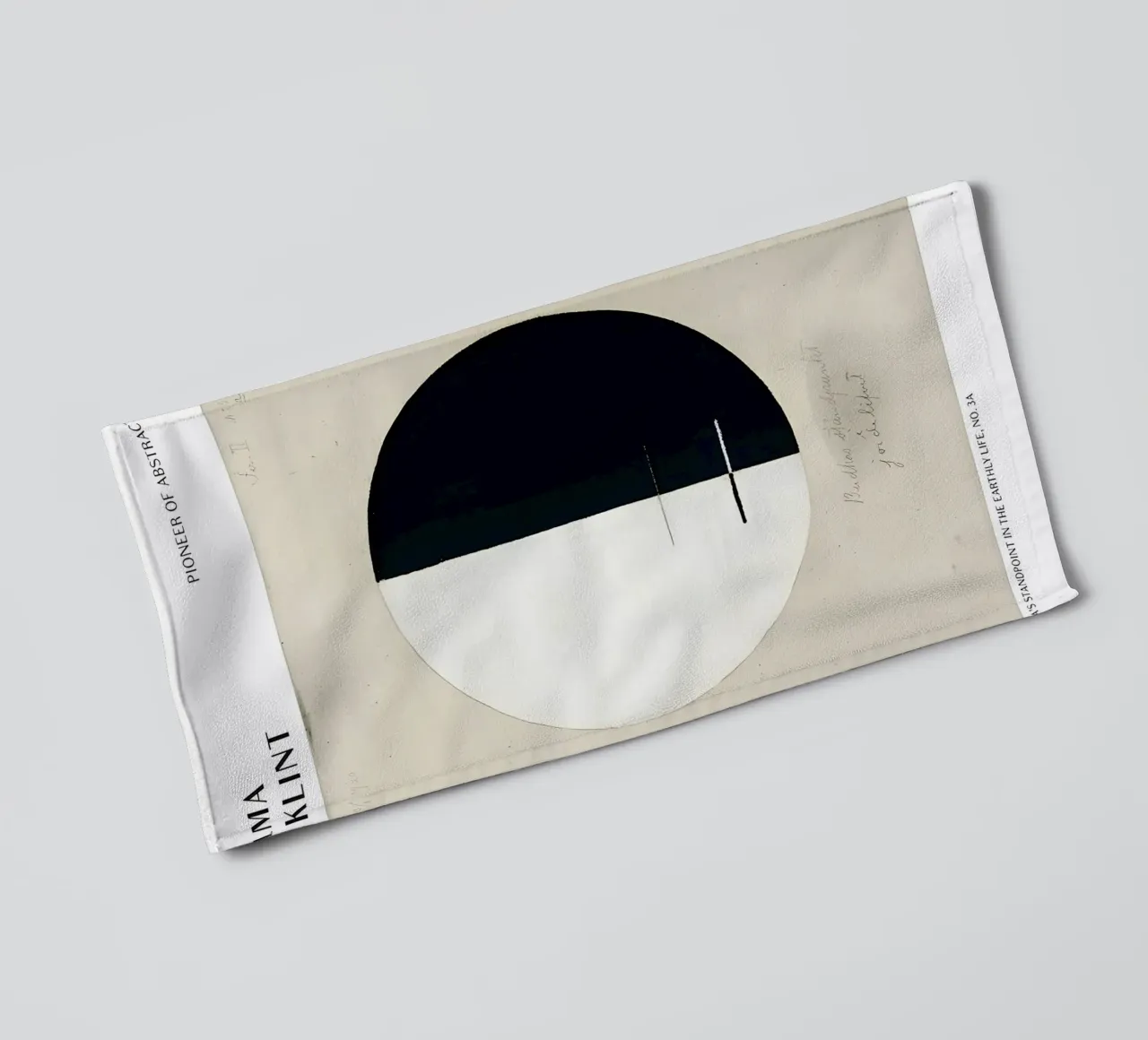 Hilma af Klint Impression abstraite "Buddha's Standpoint" (point de vue de Bouddha) serviette de bain de homdeco