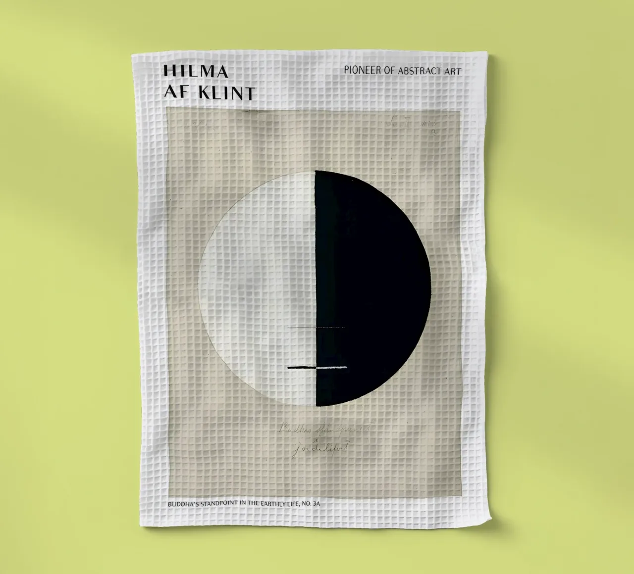 Hilma af Klint Impression abstraite "Buddha's Standpoint" (point de vue de Bouddha) torchon de homdeco