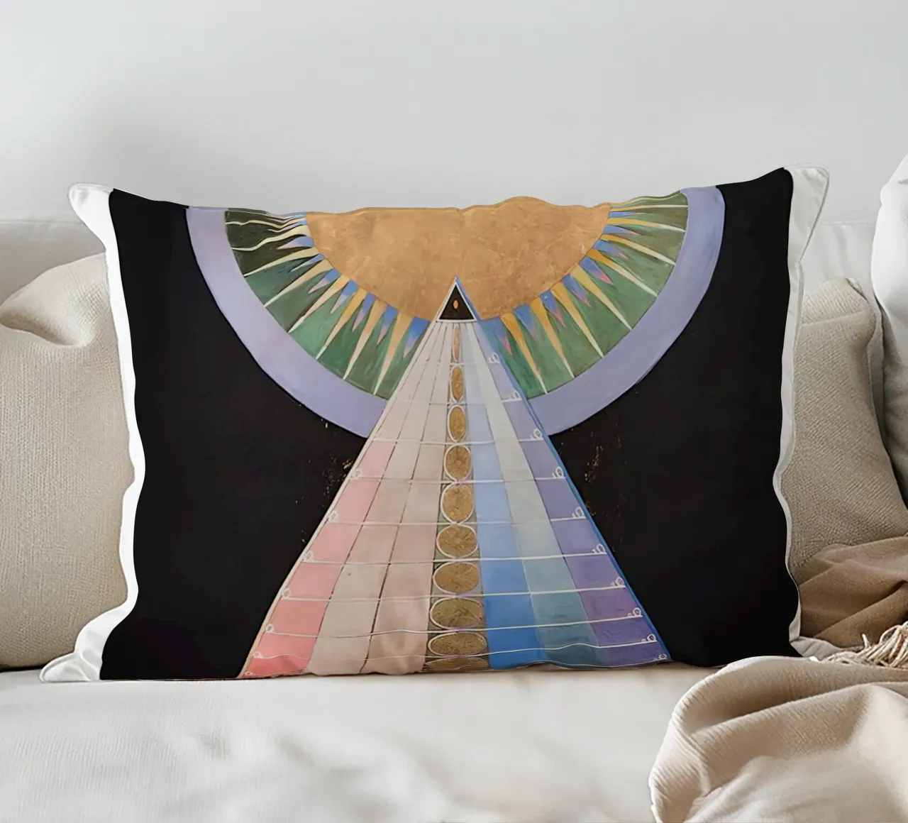 Hilma af Klint Altarbild Nr. 1 Abstrakte spirituelle Kunst Kissen von homdeco