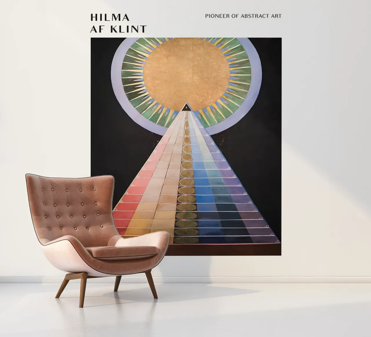 Hilma af Klint Altarpiece No. 1 Abstract Spiritual Art photo wallpaper by homdeco