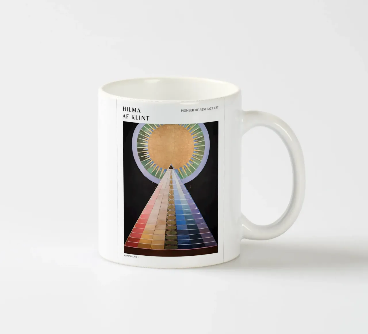 Hilma af Klint Altaarstuk Nr. 1 Abstracte Spirituele Kunst keramische mok van homdeco