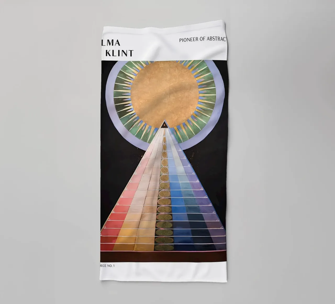 Hilma af Klint Altarpiece No. 1 Abstract Spiritual Art towel by homdeco