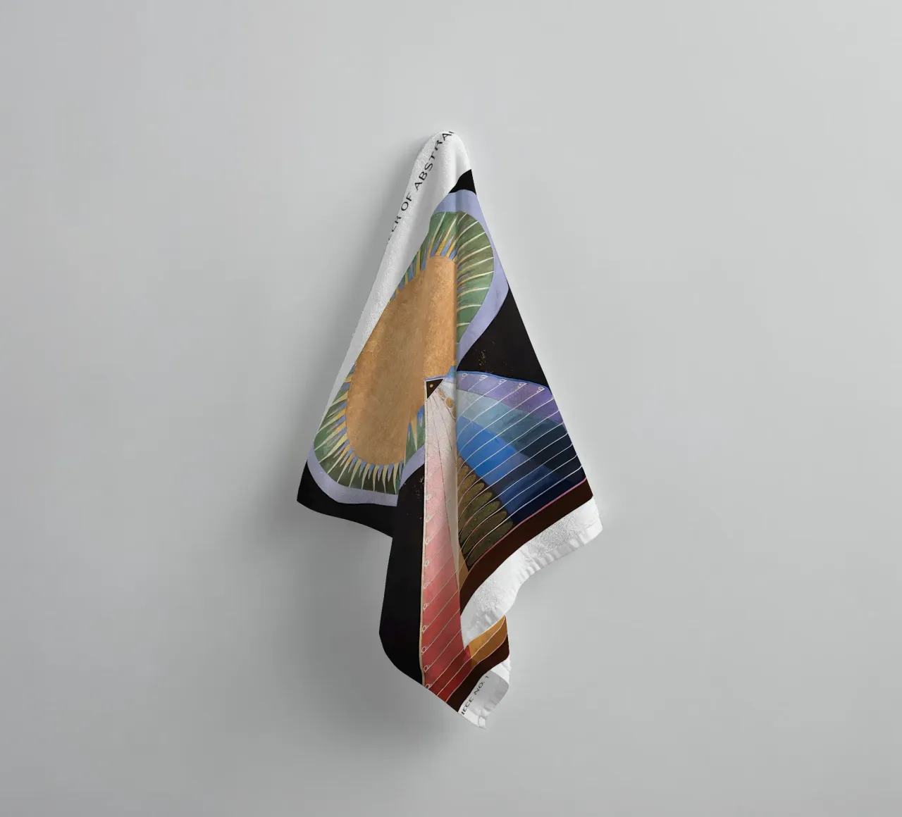 Hilma af Klint Altarpiece No. 1 Abstract Spiritual Art towel by homdeco