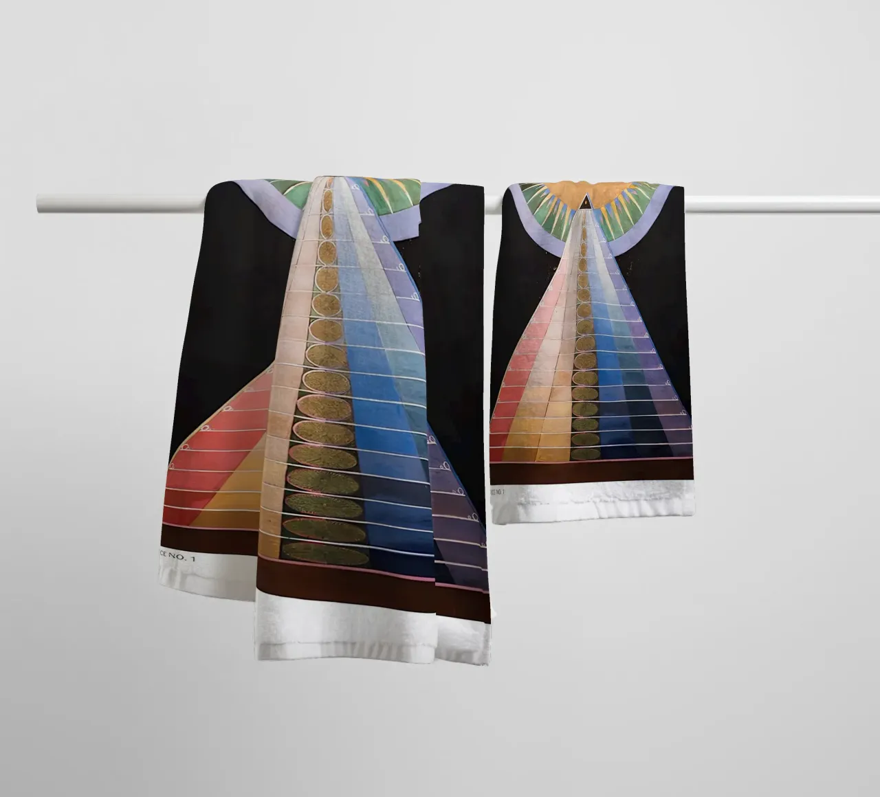 Hilma af Klint Altarpiece No. 1 Abstract Spiritual Art towel by homdeco