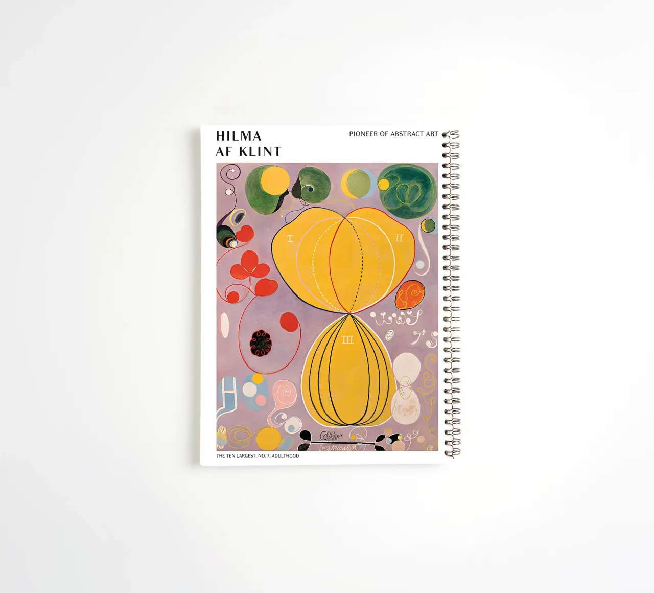 Hilma af Klint The Ten Largest No. 7 Adulthood Poster spiral notebook by homdeco
