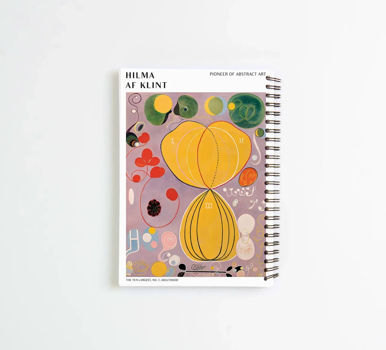 Hilma af Klint The Ten Largest No. 7 Adulthood Poster spiral notebook by homdeco