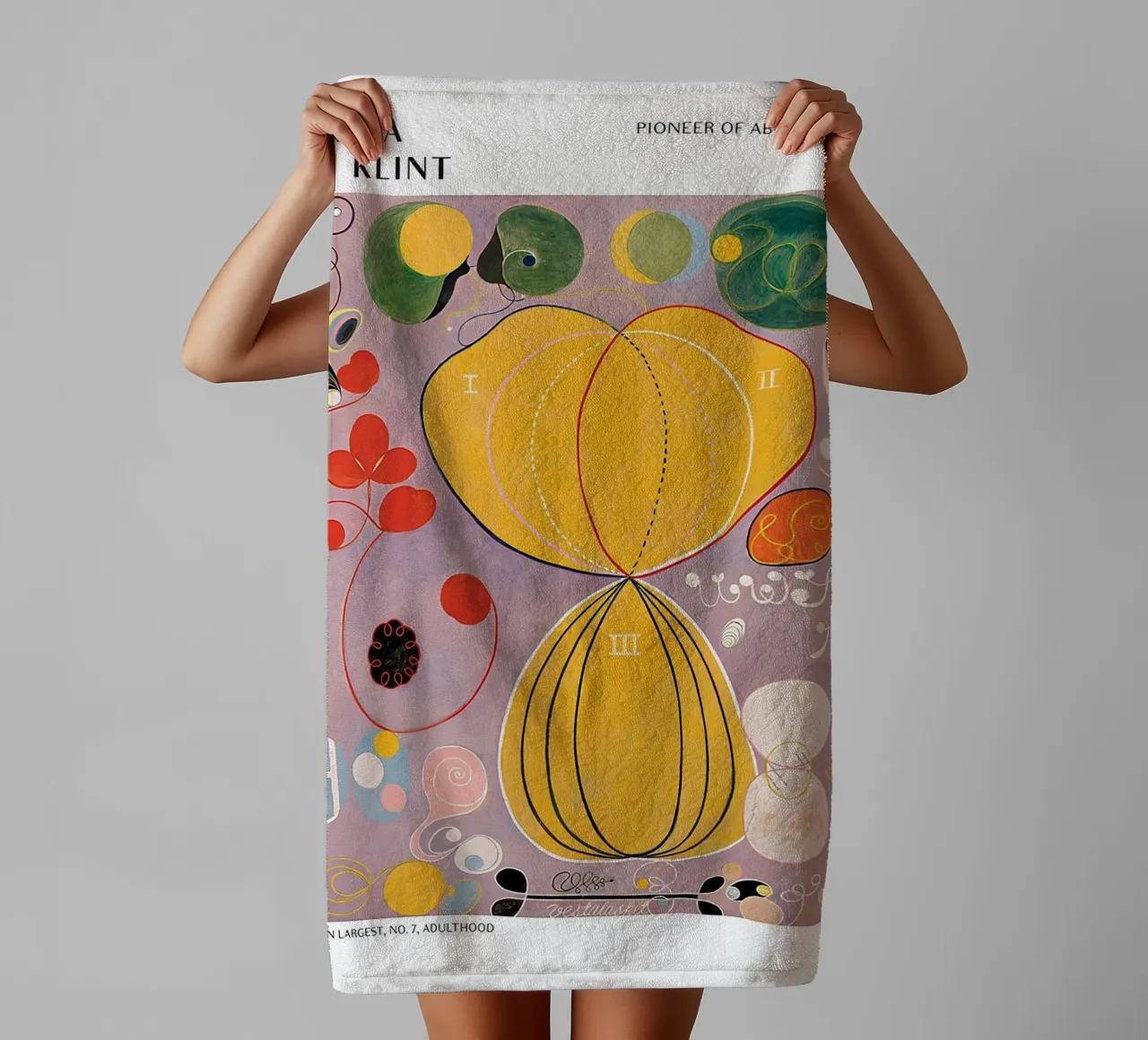 Hilma af Klint Les dix plus grands n° 7 Affiche de l'âge adulte serviette de bain de homdeco