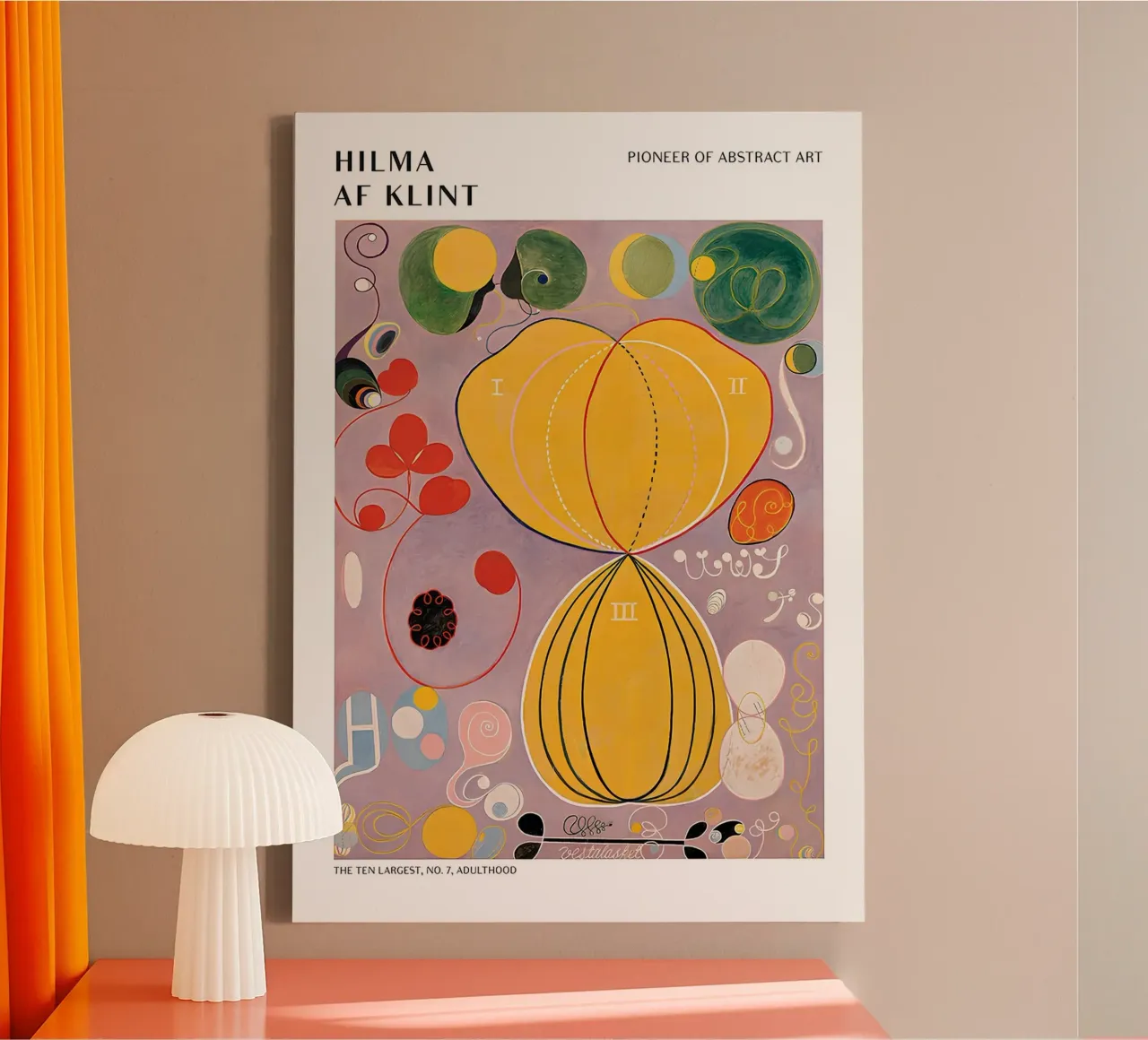 Hilma af Klint The Ten Largest No. 7 Adulthood Poster canvas by homdeco
