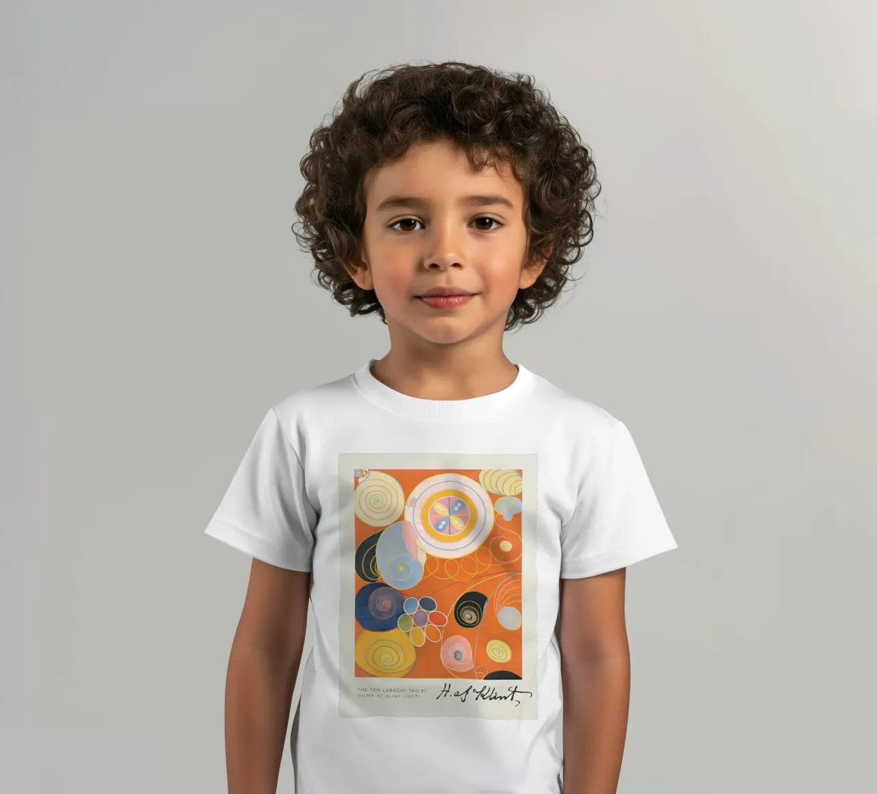 Hilma af Klint The Ten Largest No. 8 Abstract Spirals kids t-shirt by homdeco