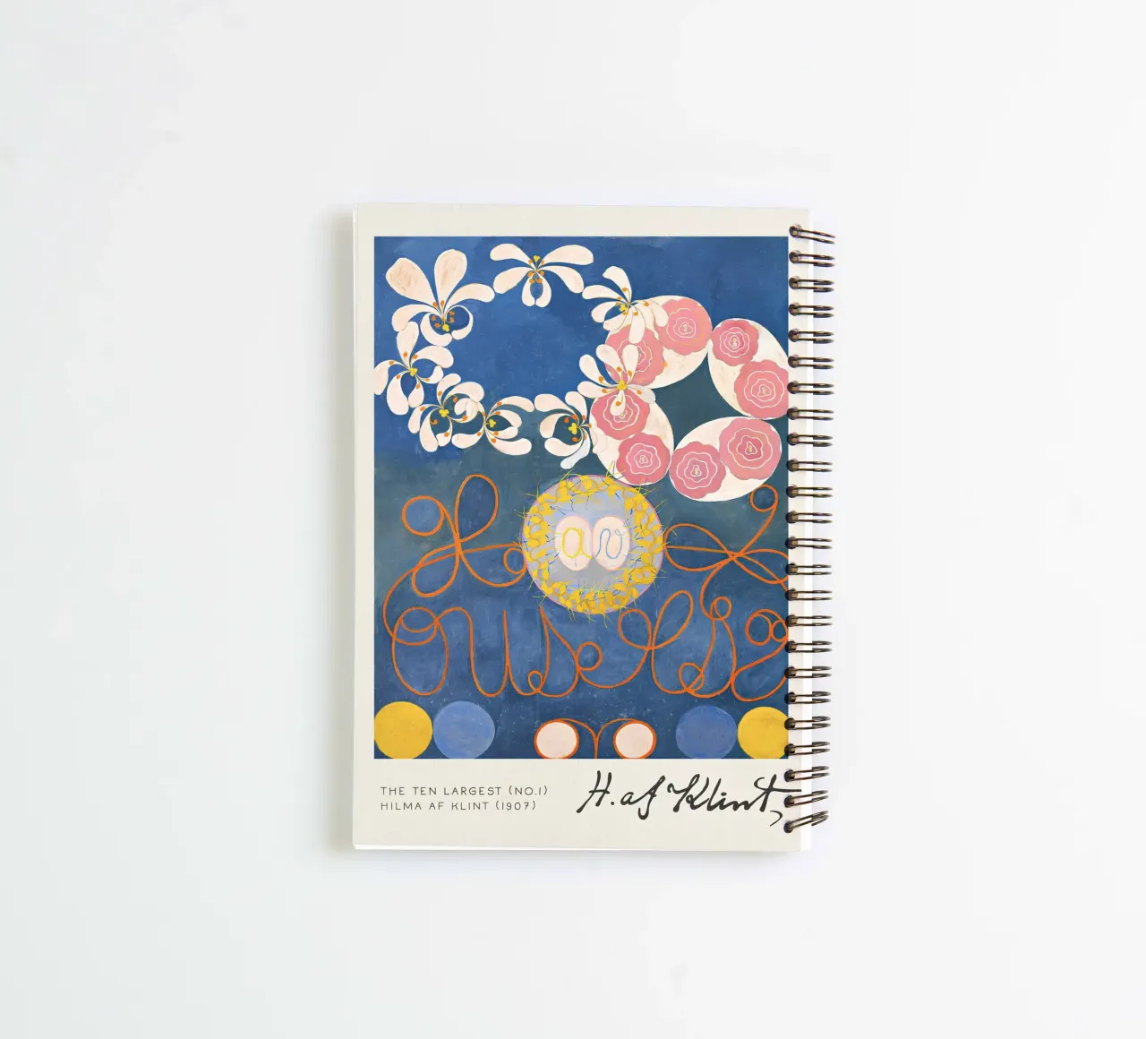 Hilma af Klint The Ten Largest No. 1 Abstract Blue spiral notebook by homdeco