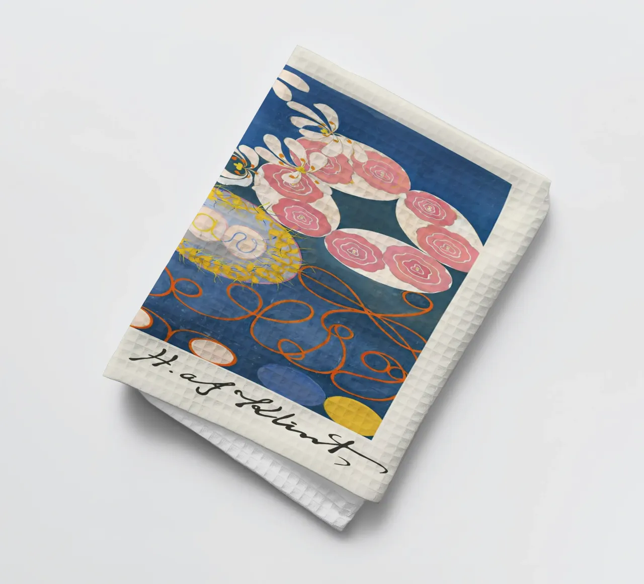 Hilma af Klint Les dix plus grands n° 1 Bleu abstrait torchon de homdeco