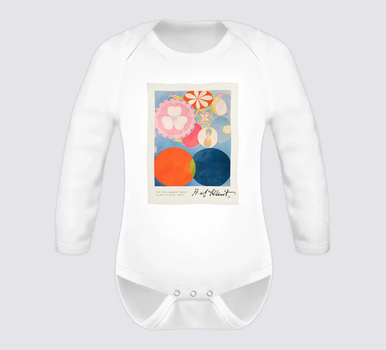 Hilma af Klint The Ten Largest No. 2 Childhood Abstract long-sleeve baby romper by homdeco