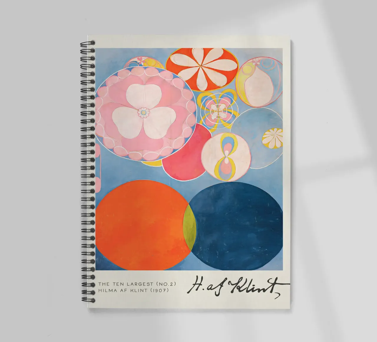Hilma af Klint The Ten Largest No. 2 Childhood Abstract spiral notebook by homdeco