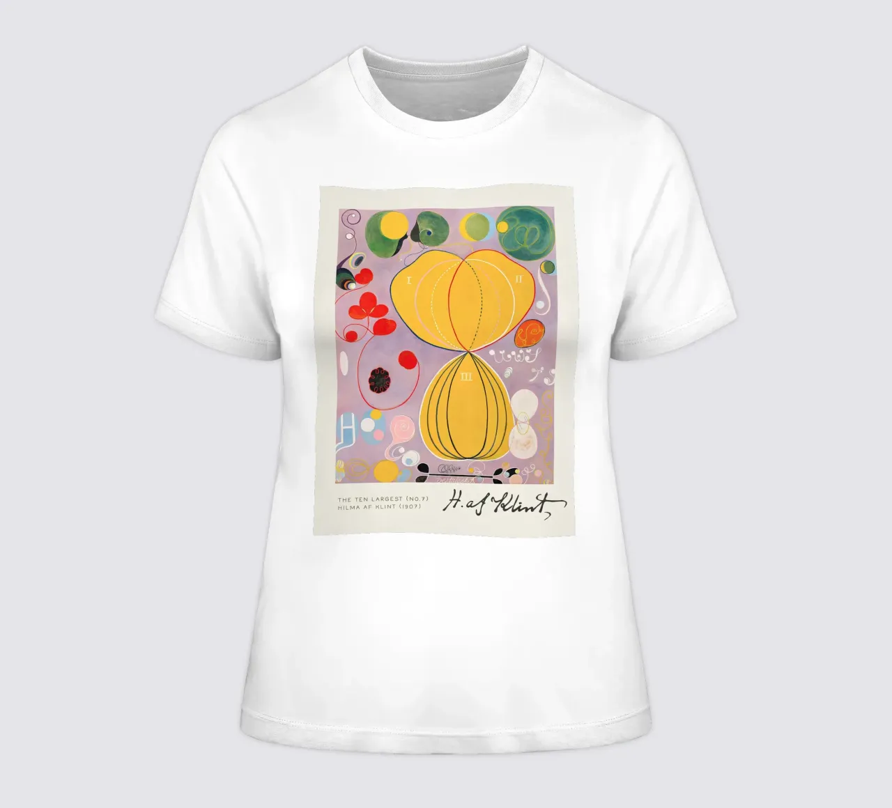 Hilma af Klint The Ten Largest No. 7 Adulthood Abstract women's fitted t-shirt by homdeco