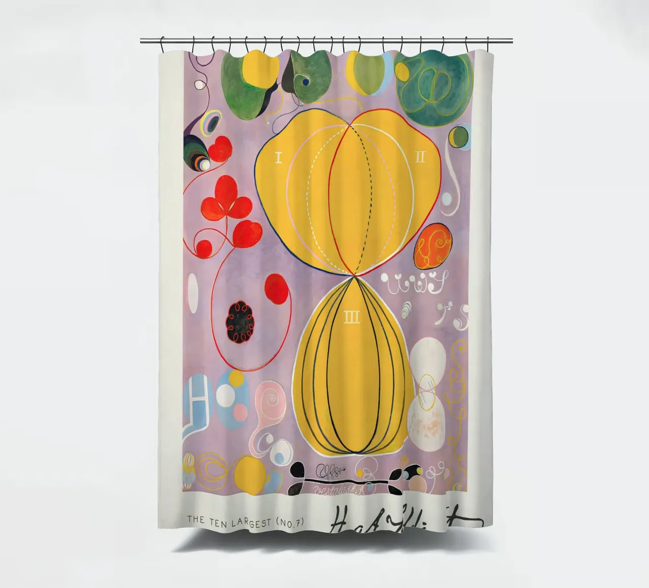 Hilma af Klint I dieci più grandi n. 7 L'età adulta Abstract tenda da doccia da homdeco