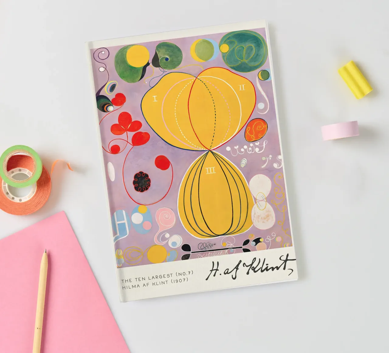 Hilma af Klint The Ten Largest No. 7 Adulthood Abstract notebook by homdeco