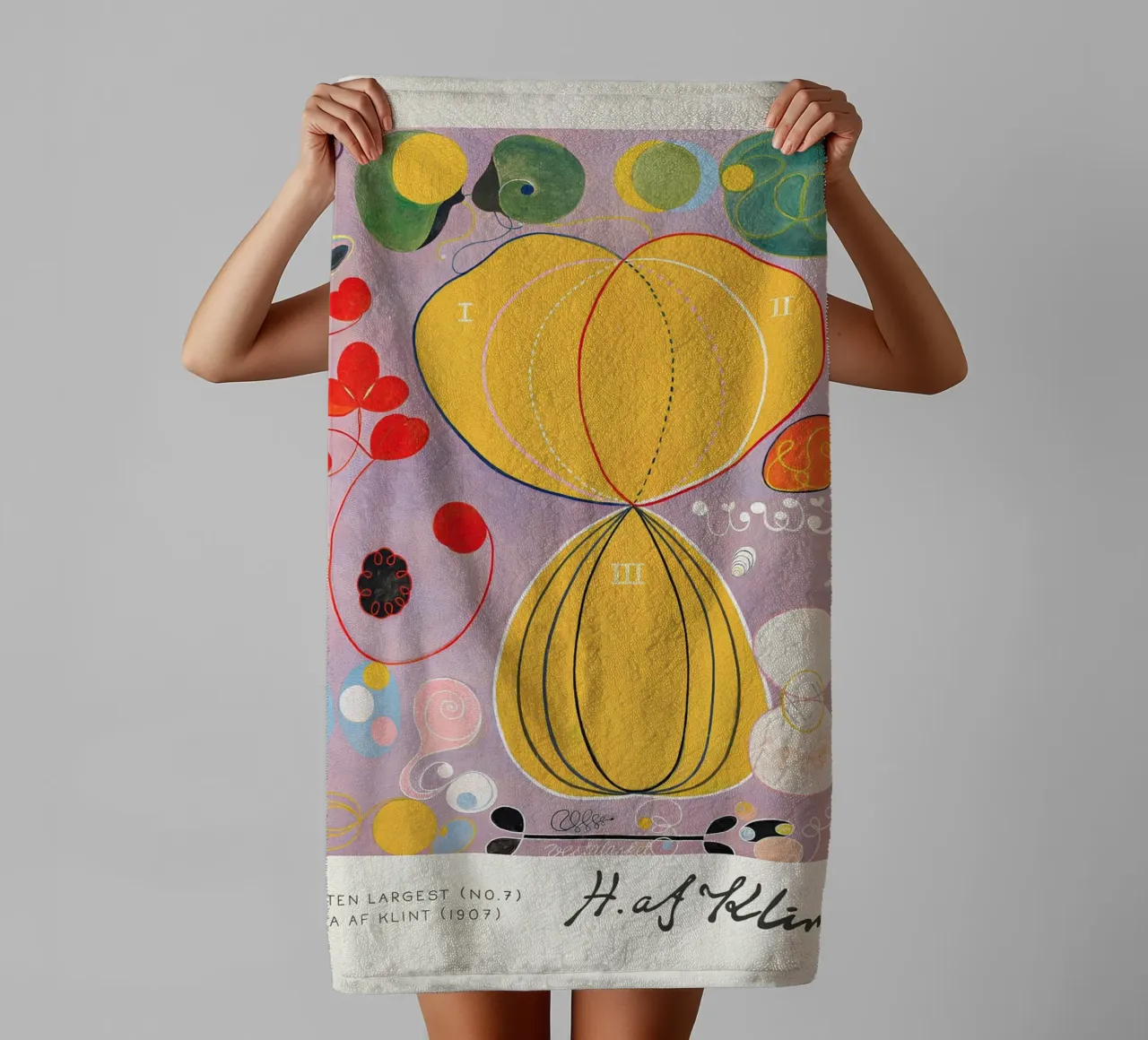 Hilma af Klint The Ten Largest No. 7 Adulthood Abstract towel by homdeco