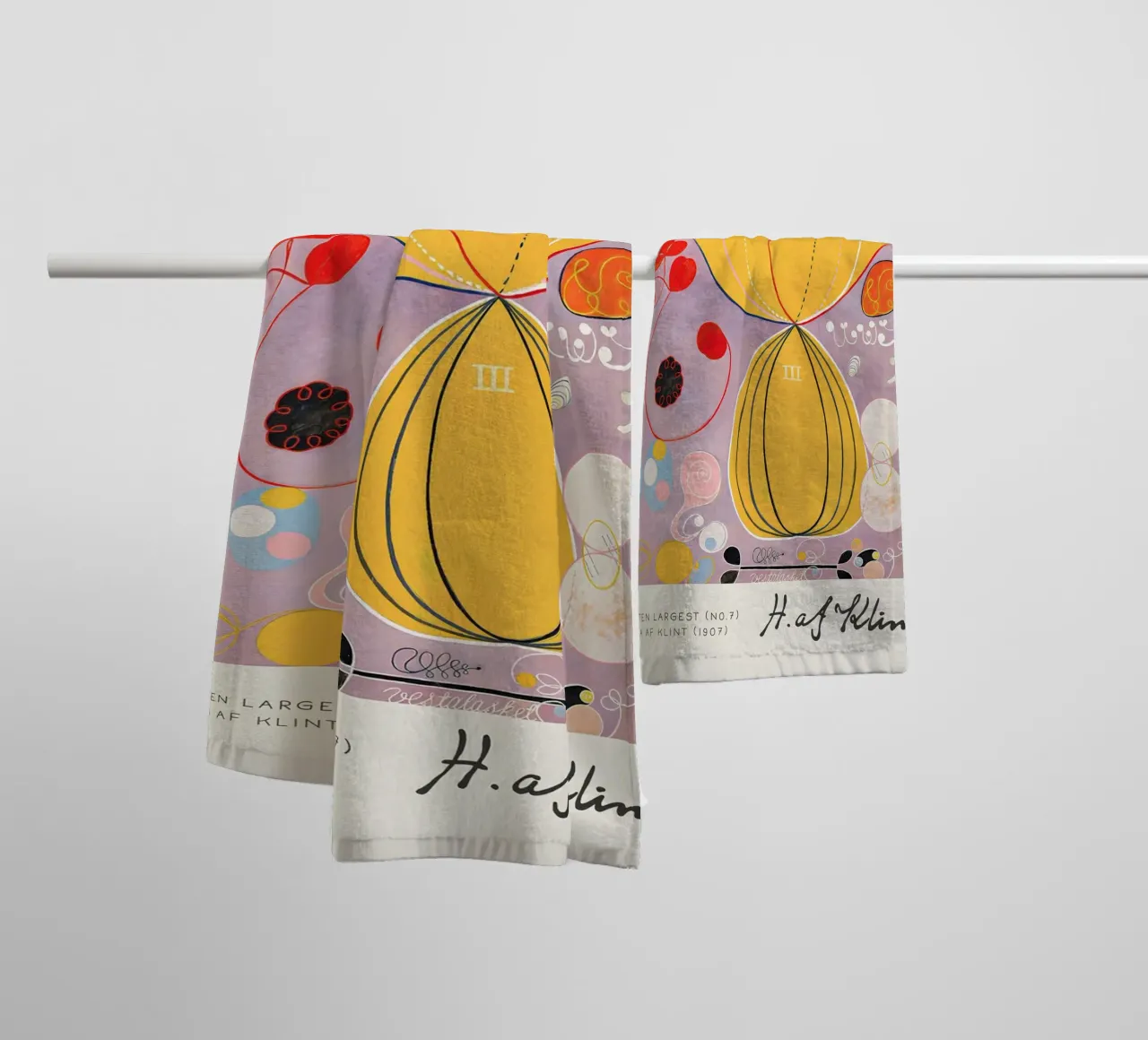 Hilma af Klint The Ten Largest No. 7 Adulthood Abstract towel by homdeco