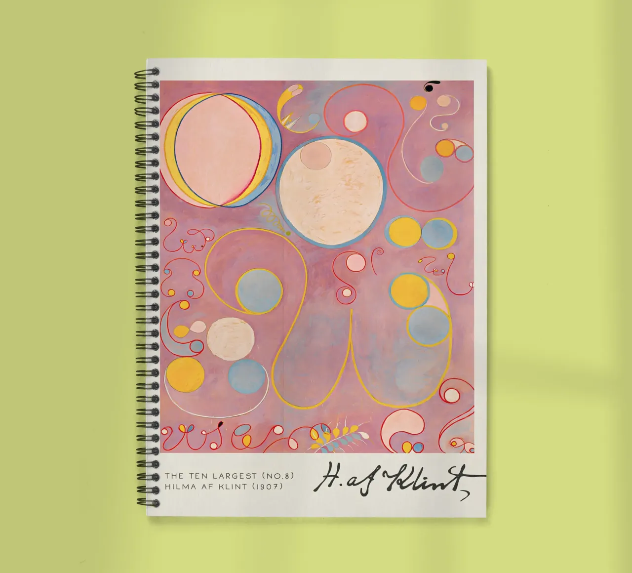 Hilma af Klint The Ten Largest No. 8 Adulthood Abstract spiral notebook by homdeco
