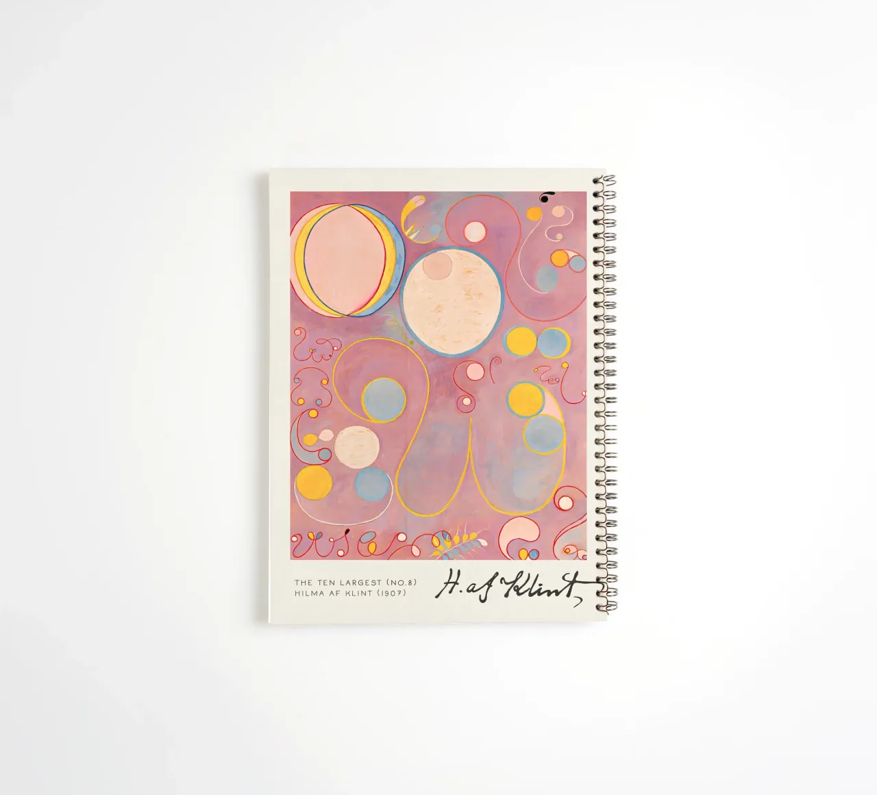 Hilma af Klint The Ten Largest No. 8 Adulthood Abstract spiral notebook by homdeco