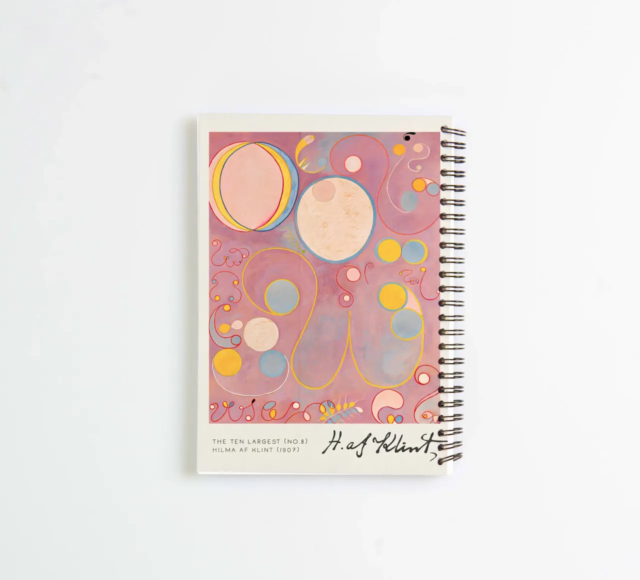 Hilma af Klint The Ten Largest No. 8 Adulthood Abstract spiral notebook by homdeco