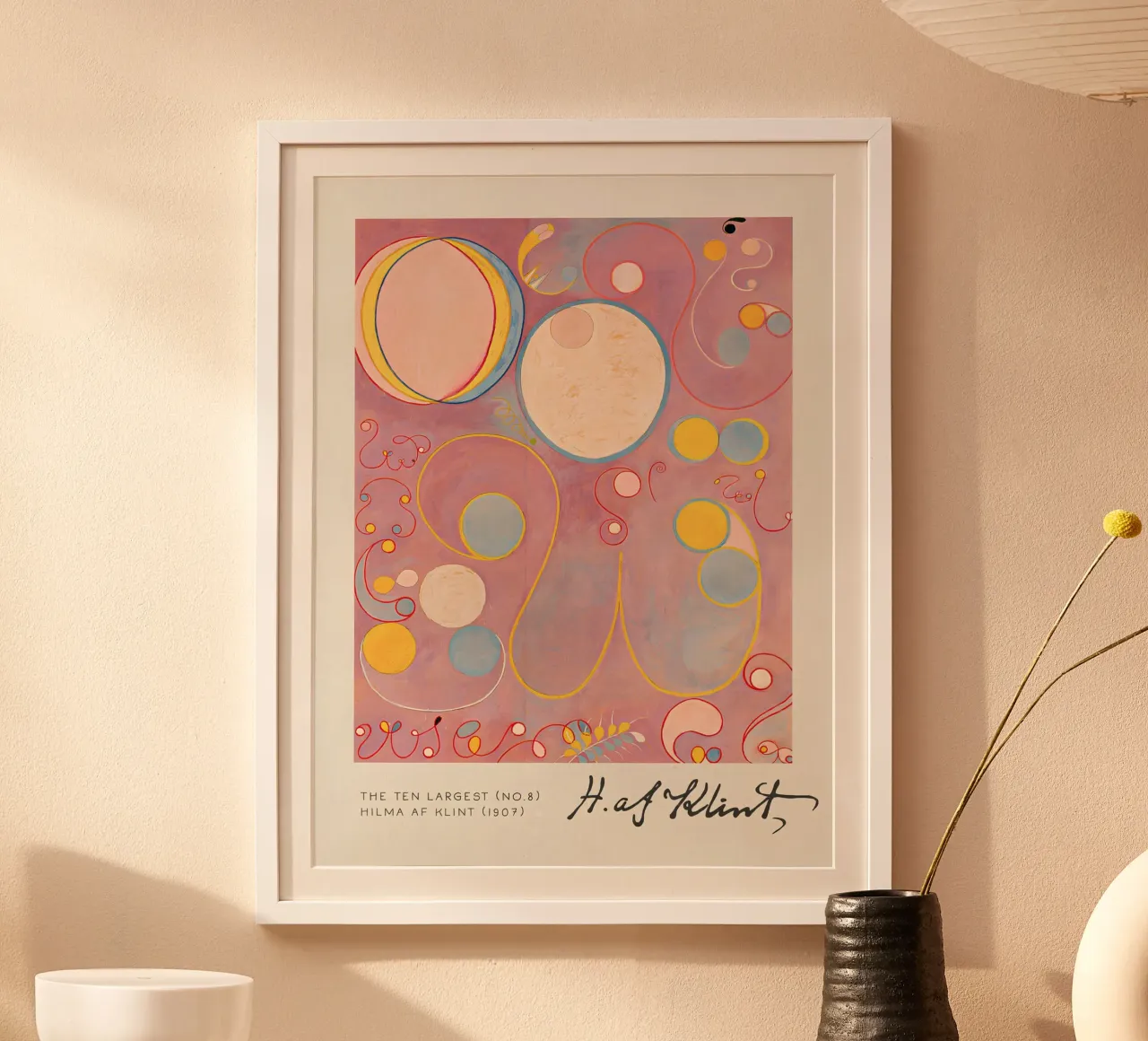 Hilma af Klint I dieci più grandi n. 8 L'età adulta Abstract poster con telaio in legno da homdeco